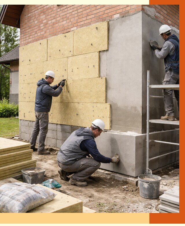 Утепление частного дома в Карасук под ключ от 7618 руб/м2 — недорого | ТепломастерКск