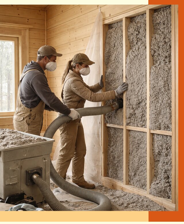 Утепление дачного дома эковатой в Карасук от 1473 руб./м2 — комплексно, ТепломастерКск