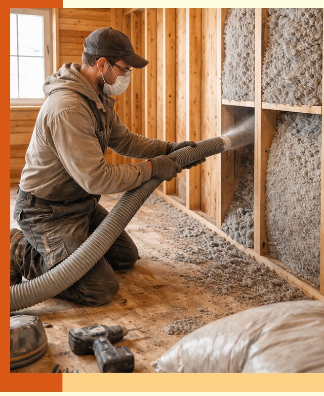 Утепление дачного дома эковатой в Карасук — быстро и надёжно