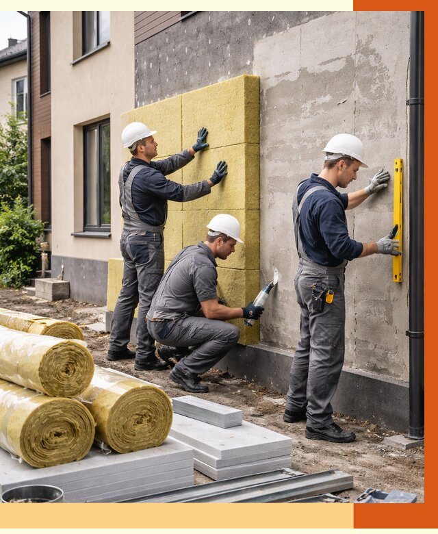 Утепление таунхауса в Карасук от 7313 руб/м2 — комплекс под ключ | ТепломастерКск