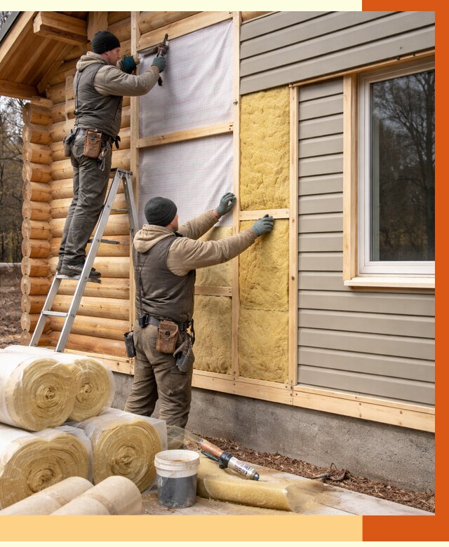 Утепление деревянного дома в Карасук от 6297 руб./м2 — заказать работы | ТепломастерКск