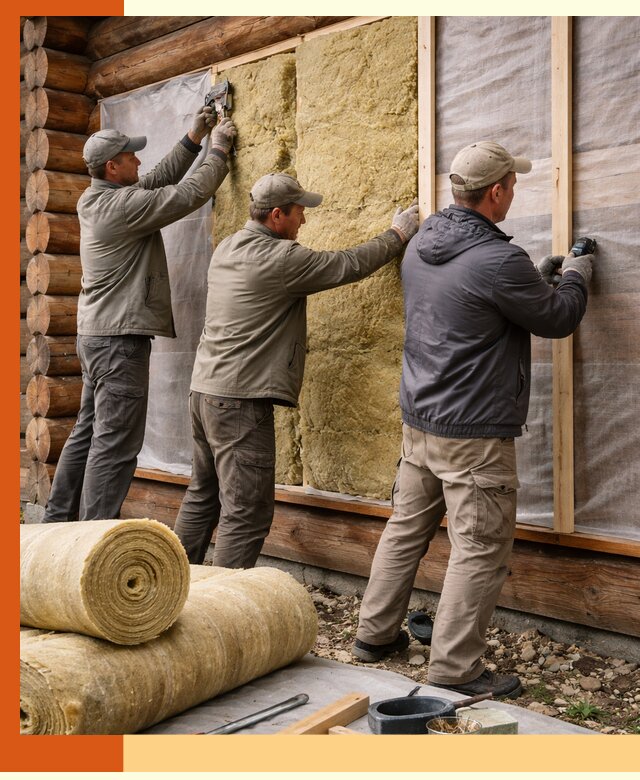 Утепление деревянного дома в Карасук эффективными технологиями