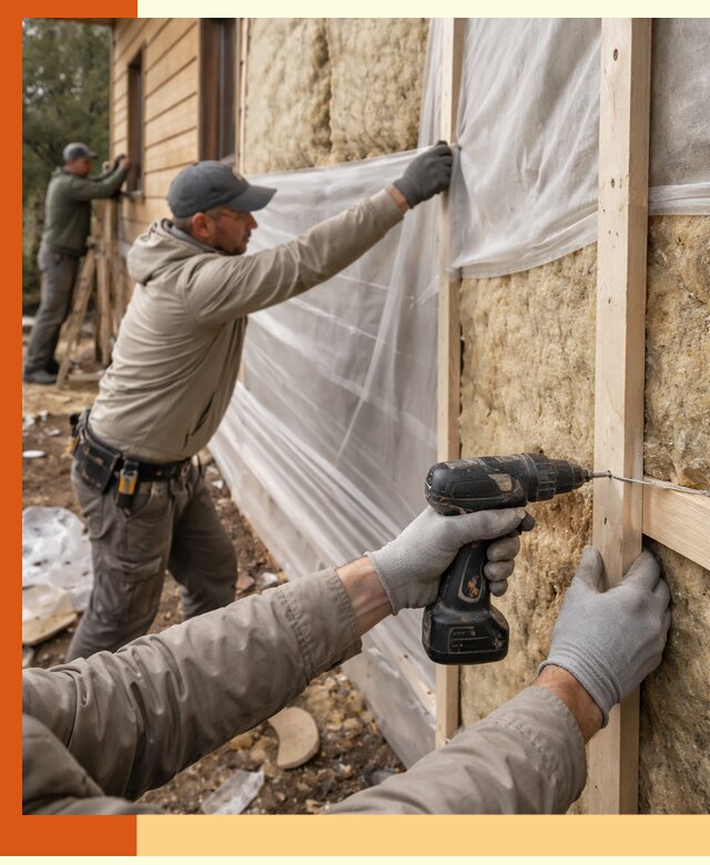 Утепление дома из бруса в Карасук качественно и долговечно