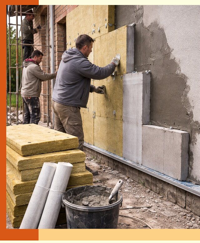 Утепление кирпичного дома под ключ в Карасук