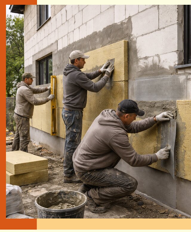 Утепление дома из газобетона в Карасук качественно и долговечно