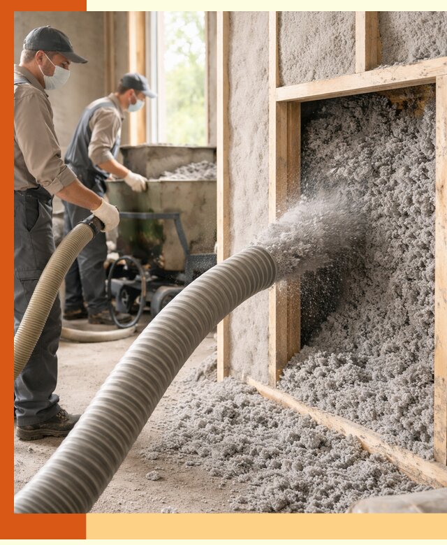 Утепление коттеджа эковатой в Карасук с гарантией качества