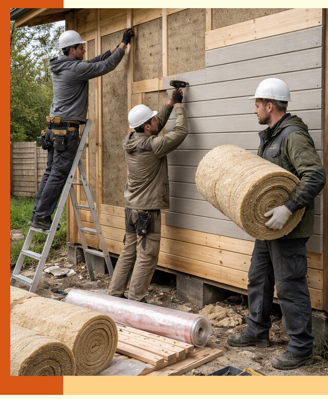 Утепление бани снаружи в Карасук профессионально и надежно