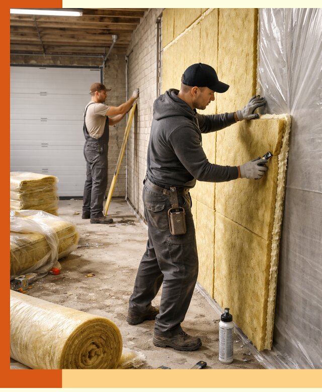 Утепление гаража под ключ в Карасук — все виды теплоизоляции