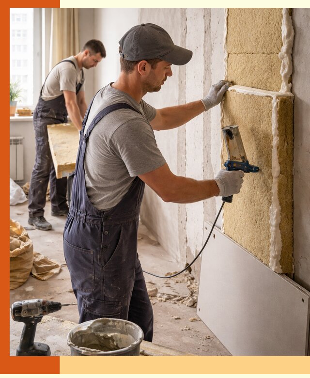 Утепление стен изнутри в Карасук — качественно и эффективно