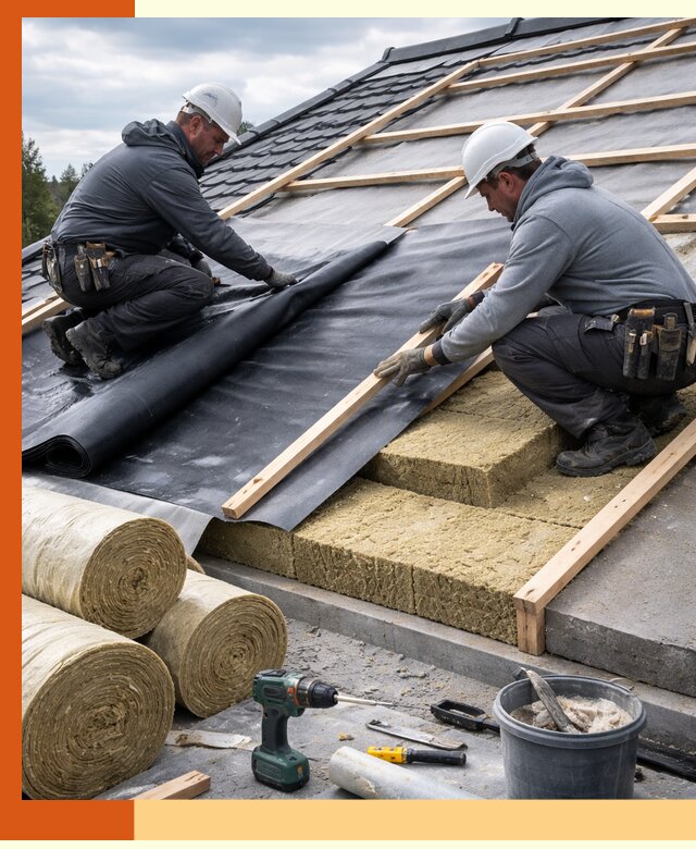 Утепление крыши снаружи в Карасук: профессиональная теплоизоляция