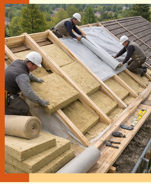 Утепление скатной крыши в Карасук качественно и надёжно