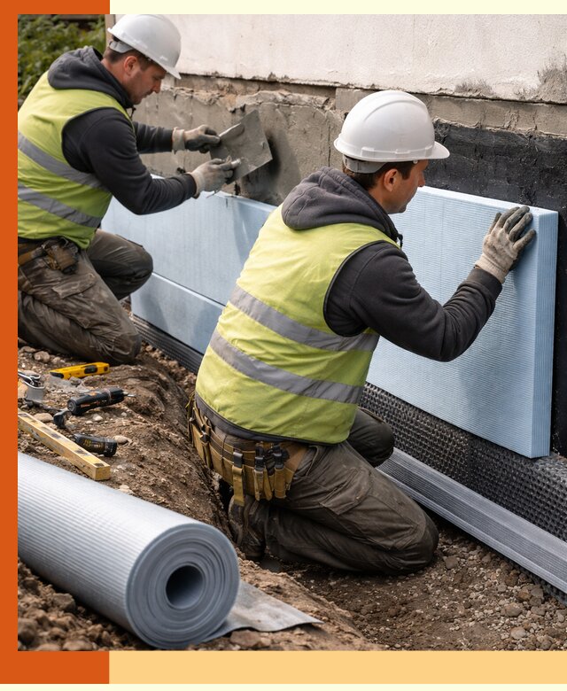 Утепление фундамента снаружи в Карасук — профессиональная теплоизоляция