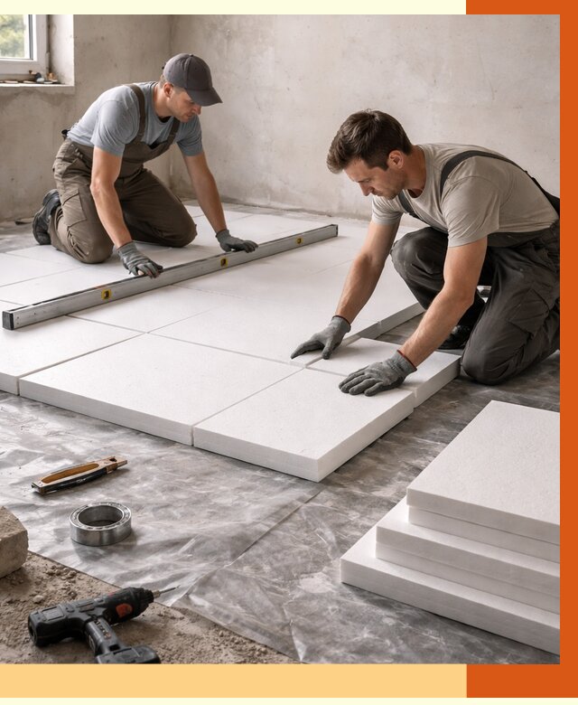 Утепление бетонного пола в Карасук от 2539 руб/м2 — монтаж и цена | ТепломастерКск