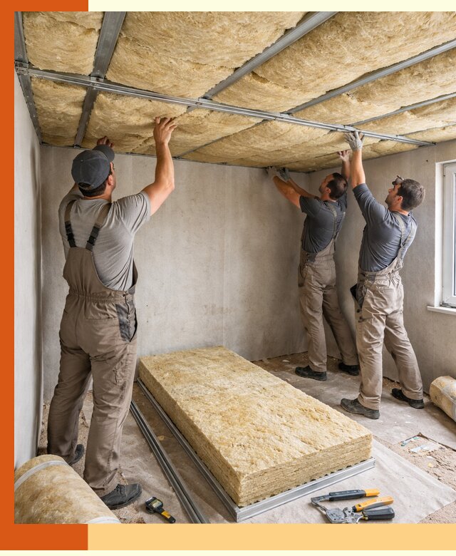 Утепление потолка в Карасук — тепло и без сквозняков