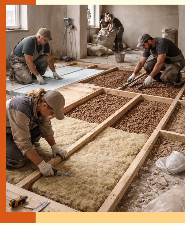 Утепление перекрытий жилых и промышленных зданий в Карасук