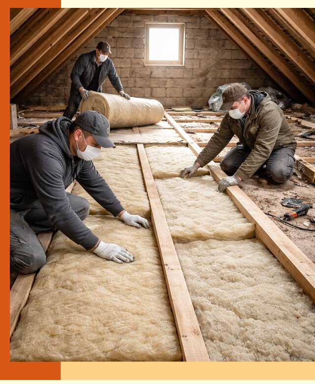 Утепление чердака в Карасук — профессиональная теплоизоляция кровли