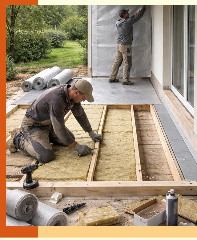 Утепление террасы в Карасук — тепло и защита круглогодично