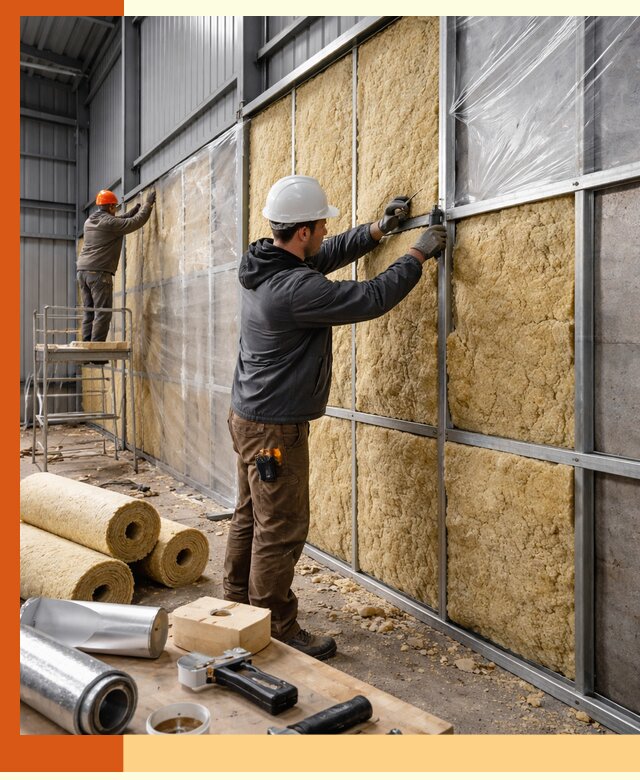 Утепление ангара в Карасук — профессиональная теплоизоляция помещений