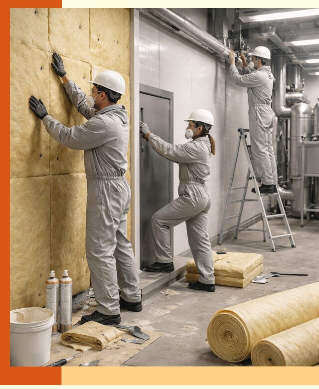 Утепление пищевого цеха под ключ в Карасук