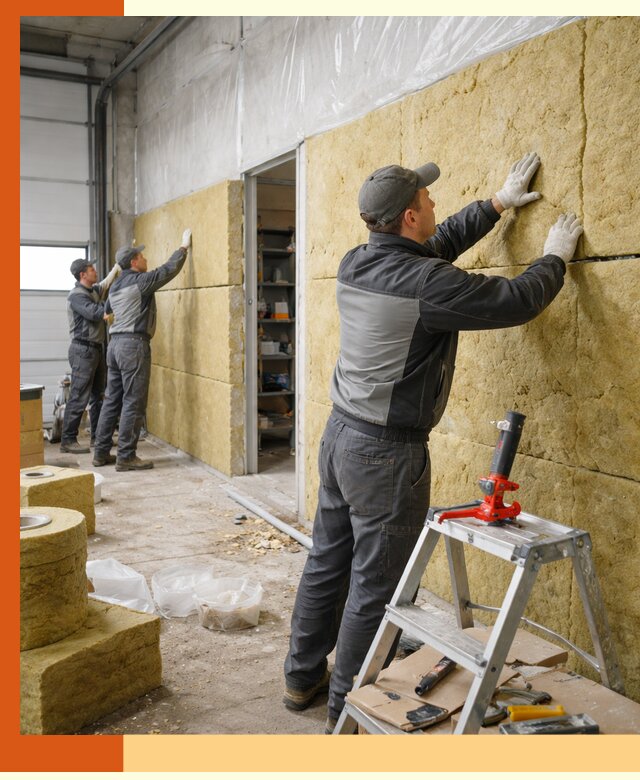 Утепление автосервиса и мастерских в Карасук качественно и надёжно