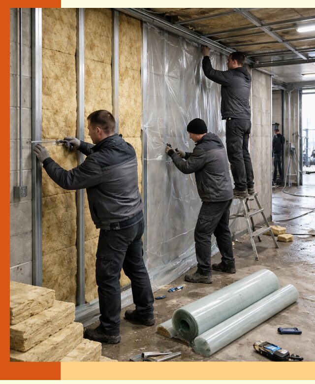 Профессиональное утепление автомойки в Карасук для любого типа помещений