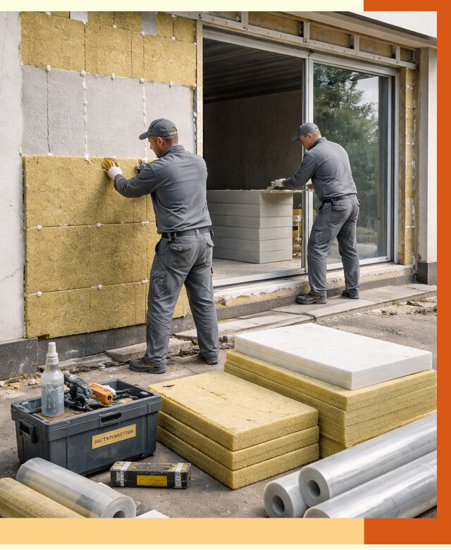 Утепление торгового павильона в Карасук от 14728 руб./м² под ключ | ТепломастерКск