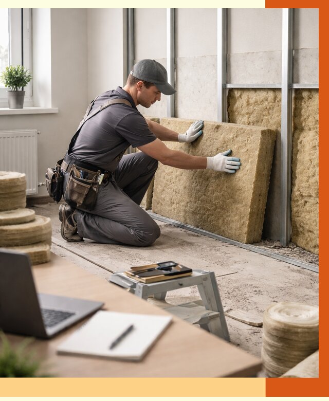 Утепление офиса в Карасук от 4571 руб/м2 — комплексное утепление офиса под ключ | ТепломастерКск