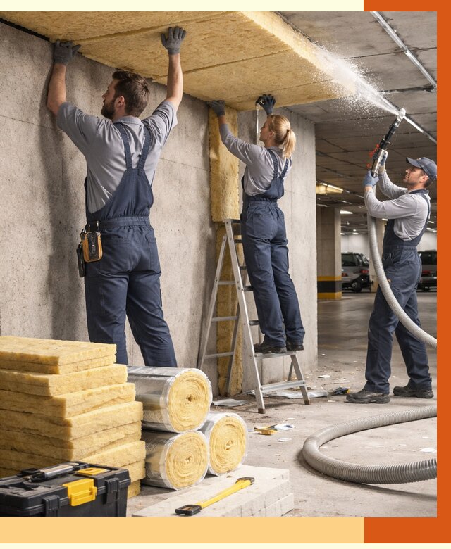 Утепление паркинга в Карасук от 6907 руб./м2 — работы под ключ | ТепломастерКск