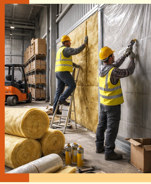 Утепление склада с техникой в Карасук под ключ