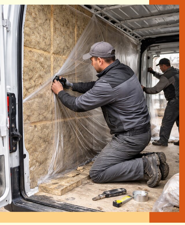 Утепление фургона в Карасук от 16759 руб/м2 — утепление фургона ППУ и кузова | ТепломастерКск