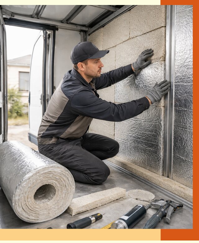 Утепление фургона рефрижератора в Карасук от 12696 руб./м² под ключ | ТепломастерКск