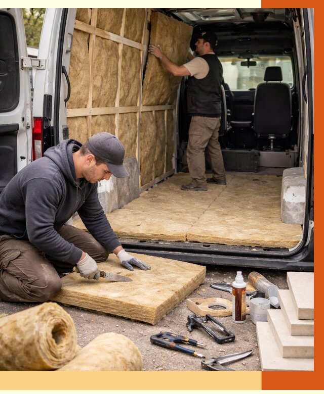 Утепление кемпера в Карасук под ключ от 12188 руб. — профессионально | ТепломастерКск