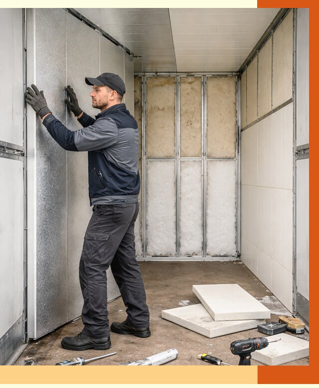 Утепление холодильного кузова в Карасук от 13712 руб. под ключ | ТепломастерКск