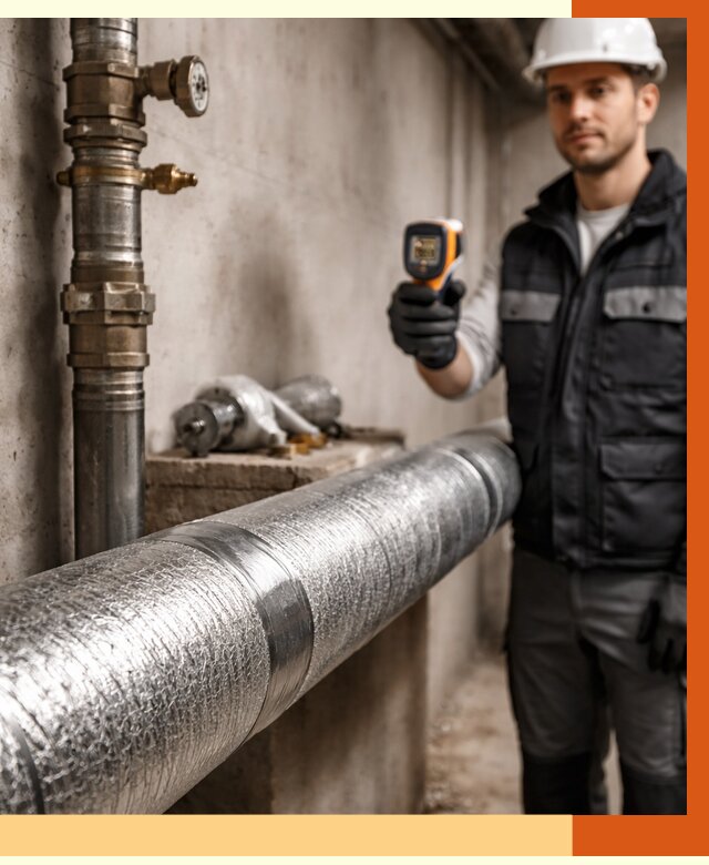 Утепление труб водоснабжения в Карасук от 8633 руб. за м² — услуги ТепломастерКск