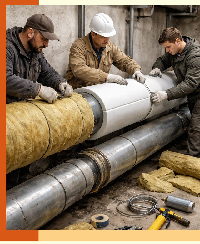 Утепление трубопровода в Карасук с гарантией энергоэффективности