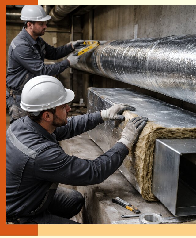 Профессиональное утепление воздуховодов и теплоизоляция в Карасук