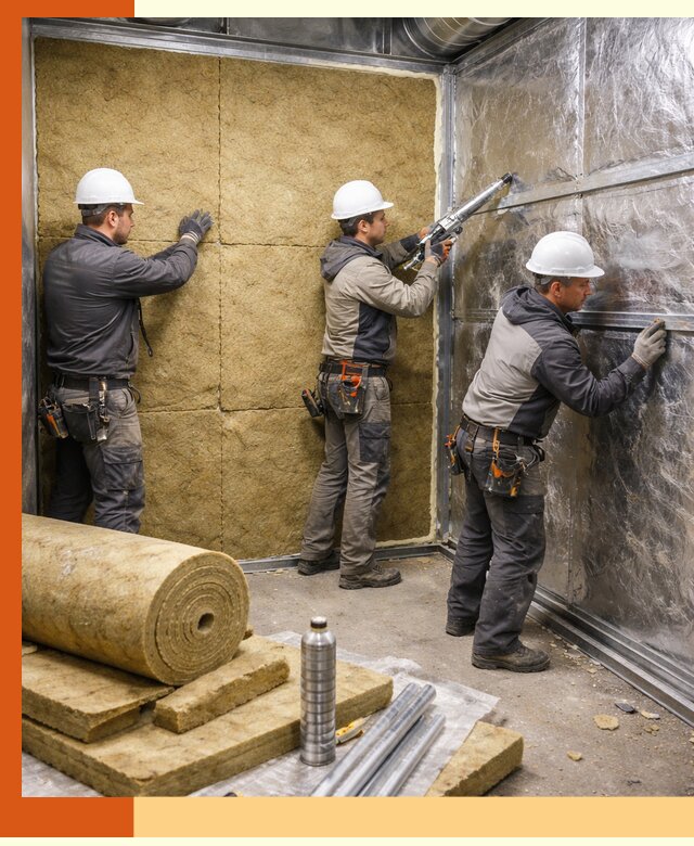 Утепление венткамеры в Карасук — качественная теплоизоляция и шумопоглощение