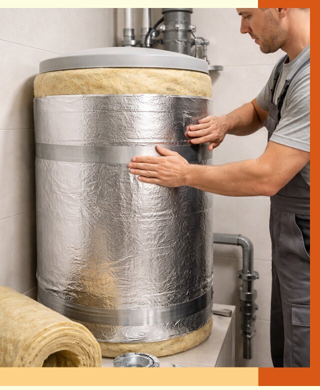 Утепление бойлера в Карасук от 4571 руб. под ключ | Утепление ППУ | ТепломастерКск