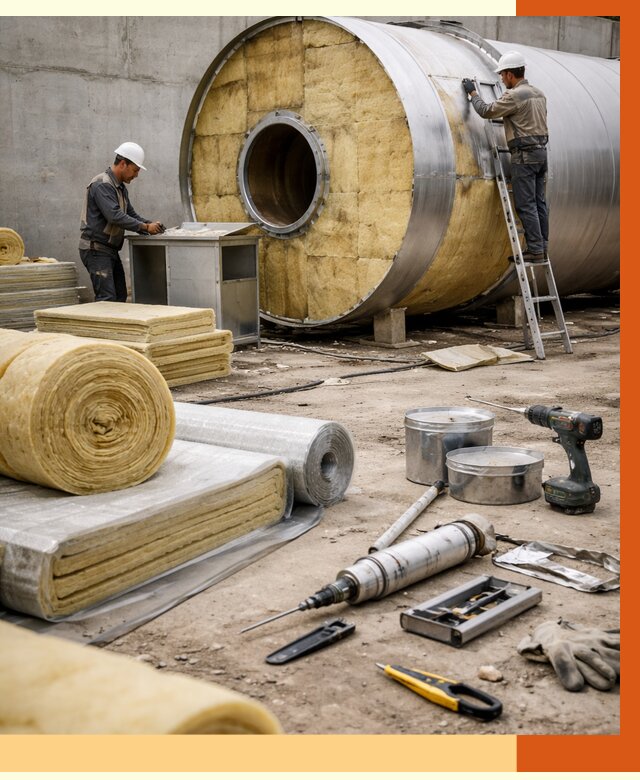 Утепление резервуара с топливом в Карасук от 27932 руб. под ключ | ТепломастерКск