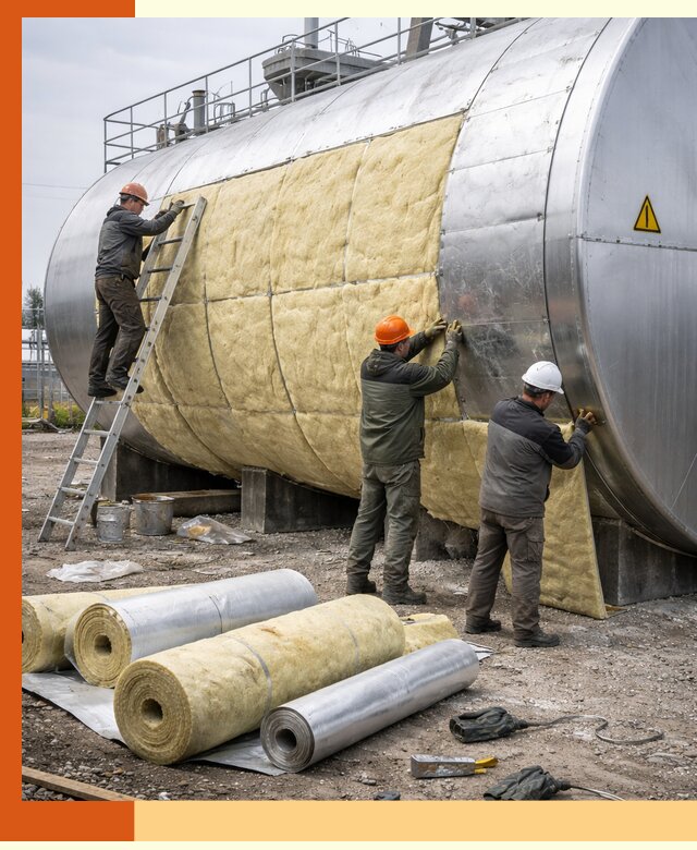 Утепление резервуаров с топливом в Карасук надежно и экономично