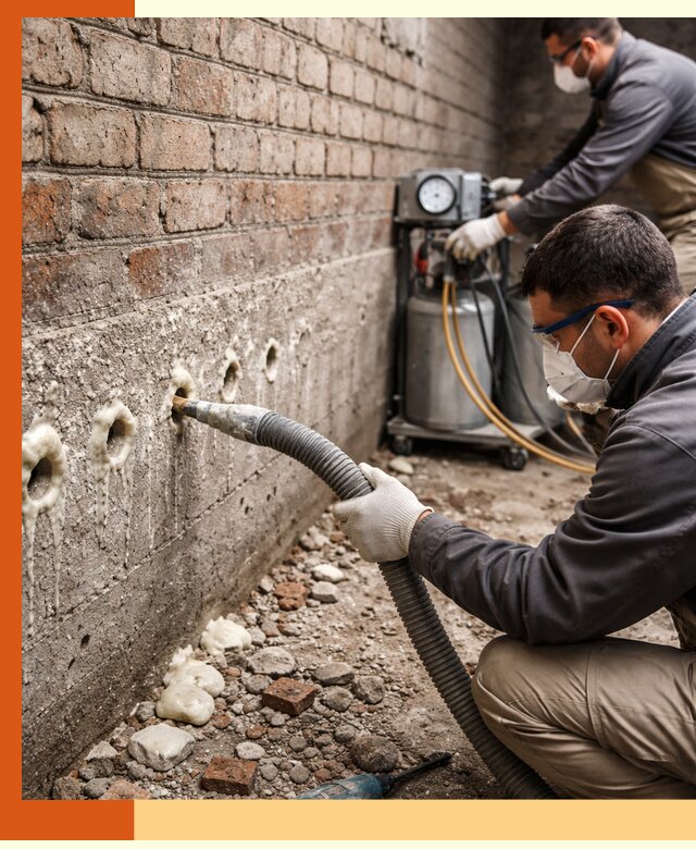 Заполнение колодцевой кладки ППУ в Карасук быстро и герметично