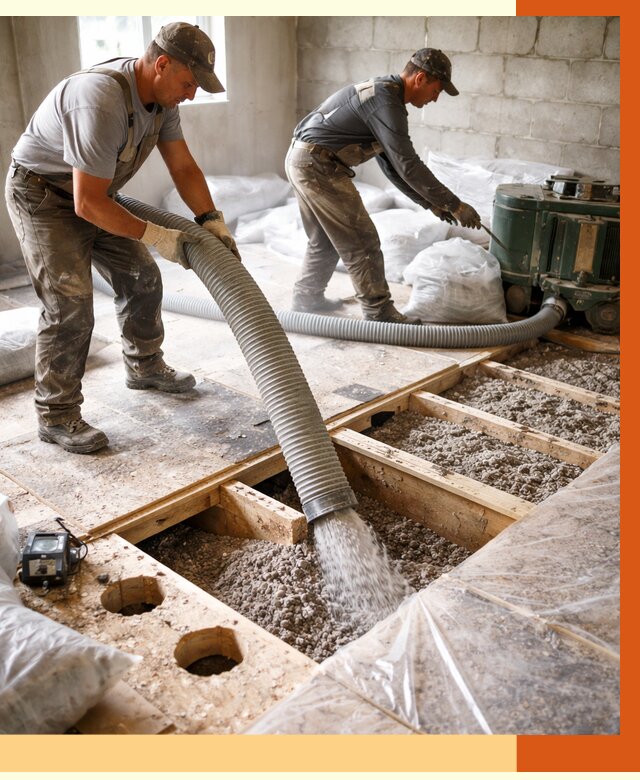 Заполнение пустот перекрытий в Карасук от 4571 руб. под ключ | ТепломастерКск