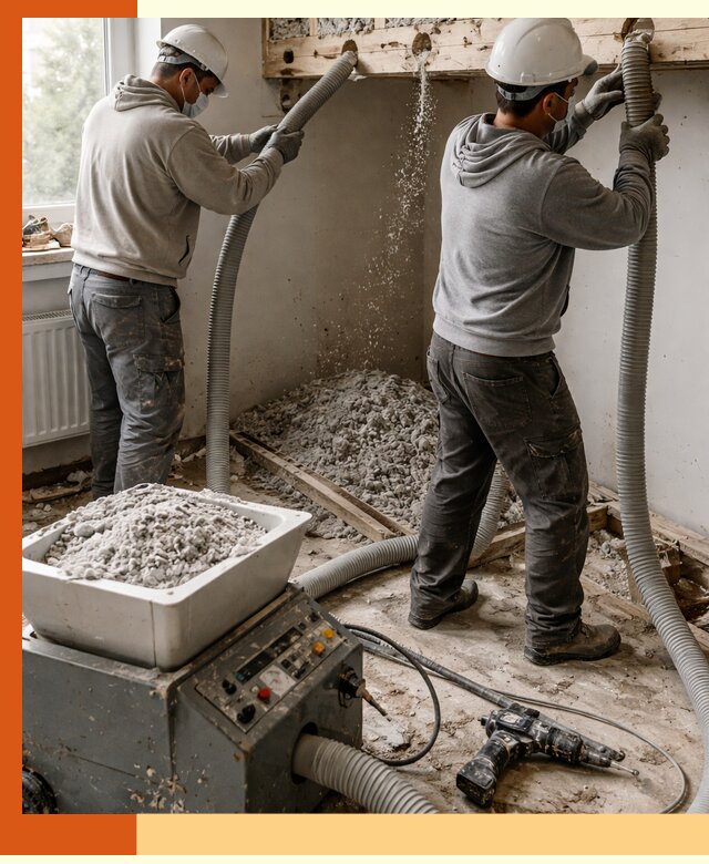 Заполнение пустот перекрытий пеной и наполнителями в Карасук