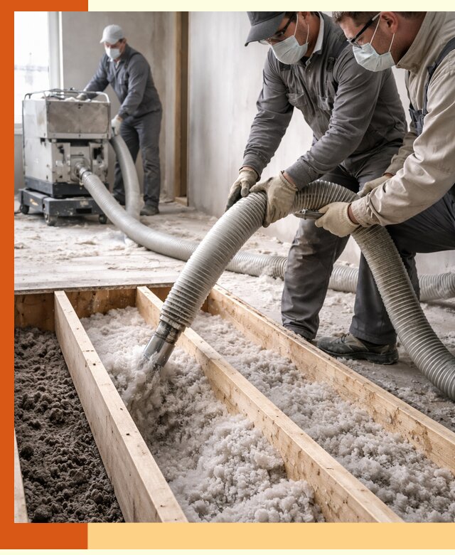 Заполнение полостей межэтажного перекрытия в Карасук эффективно и герметично