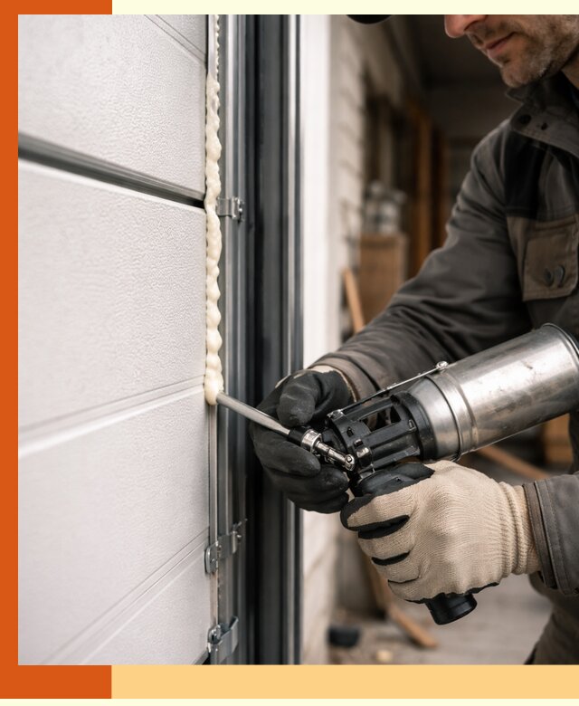 Заполнение пустот ворот в Карасук профессионально и герметично