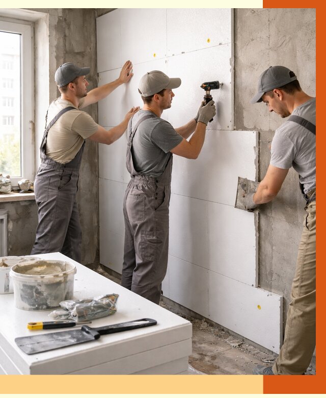 Утепление пенопластом домов и стен в Карасук от 1879 руб. — ТепломастерКск