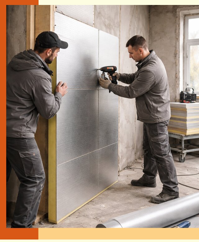 Утепление PIR панелями домов и зданий в Карасук