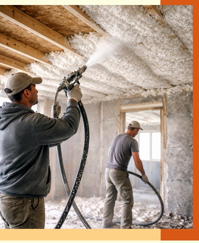 Утепление пеноизолом в Карасук от 1625 руб./м2 под ключ | ТепломастерКск