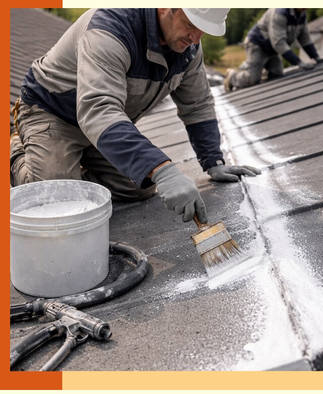 Утепление кровли жидкой теплоизоляцией в Карасук