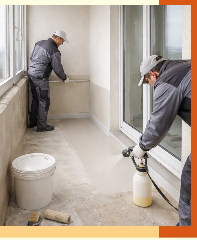 Утепление балкона жидкой теплоизоляцией в Карасук от 5840 руб./м2 | ТепломастерКск